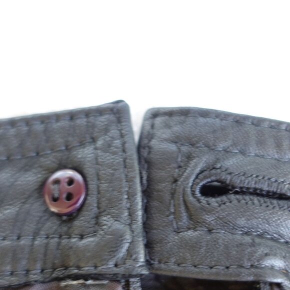 Leather Embossed Pencil Skirt with Pockets Size Large 14 Waist 32 - Picture 6 of 7